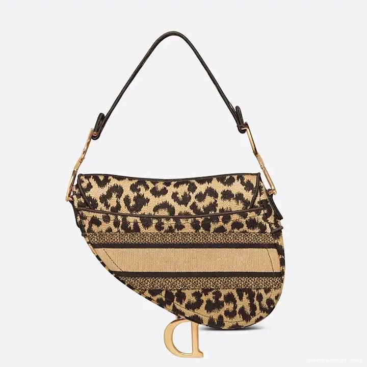 Cheap Beige Bag Motif Saddle Christian Mizza Canvas Dior 0507 Hot Sale